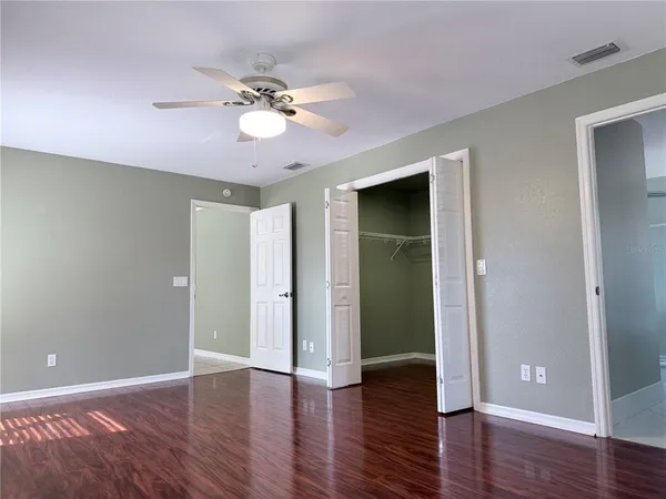 a view of small space with racks on the wall