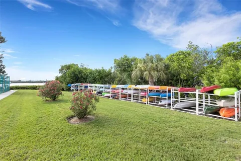 a view of a basket ball ground with swimming pool