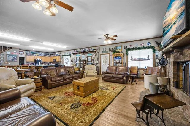 a view of a dinning table and chairs in the room
