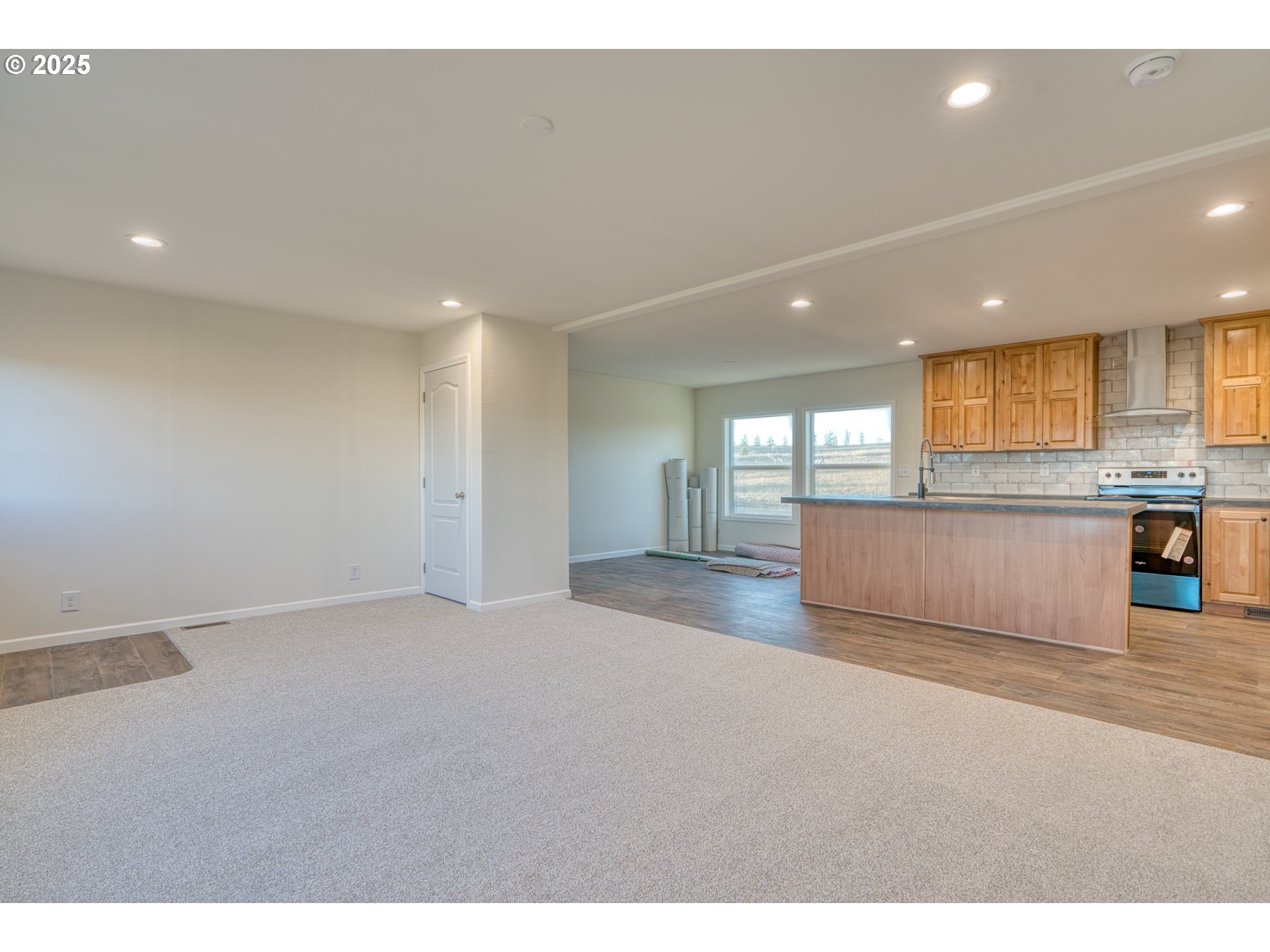 959 High Prairie Road Lyle, WA 98635 - Photo 12 of 34 a view of a kitchen with a sink and a window