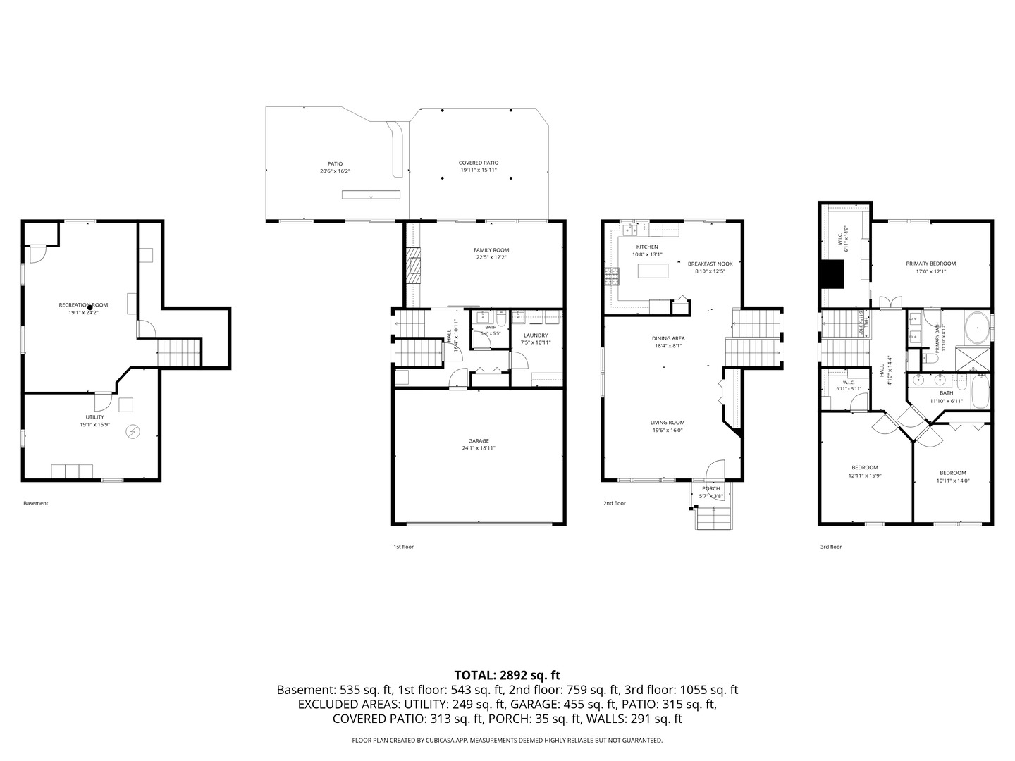 1985 Rochelle Court Wheeling, IL 60090 - Photo 38 of 38 a picture of floor plan