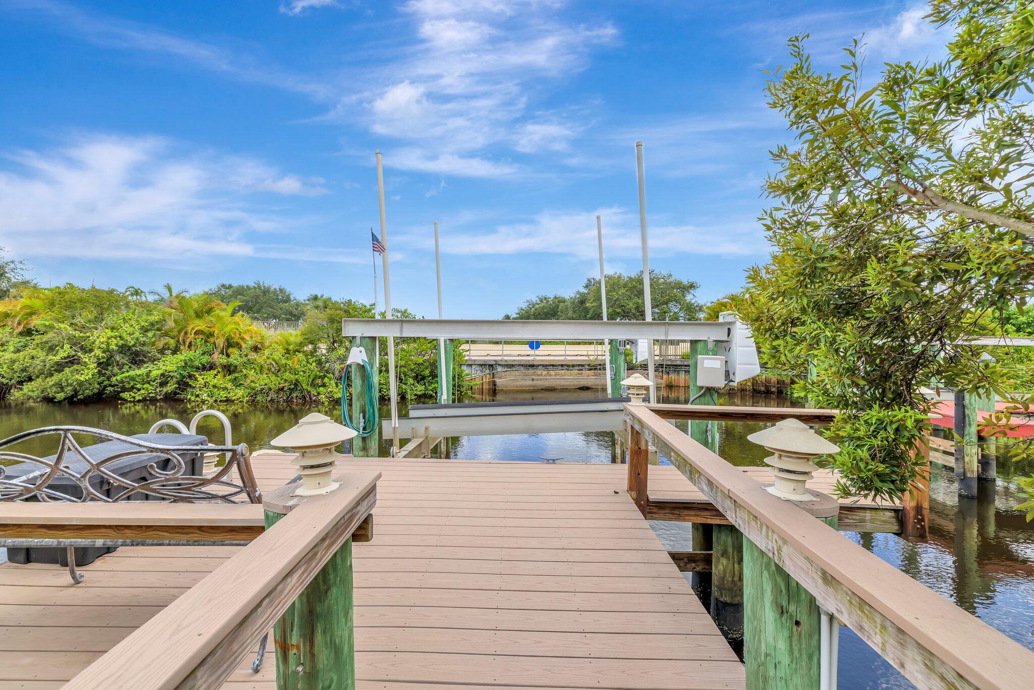 699 Southwest River Bend Circle Stuart, FL 34997 - Photo 10 of 78 Private dock with boat lift