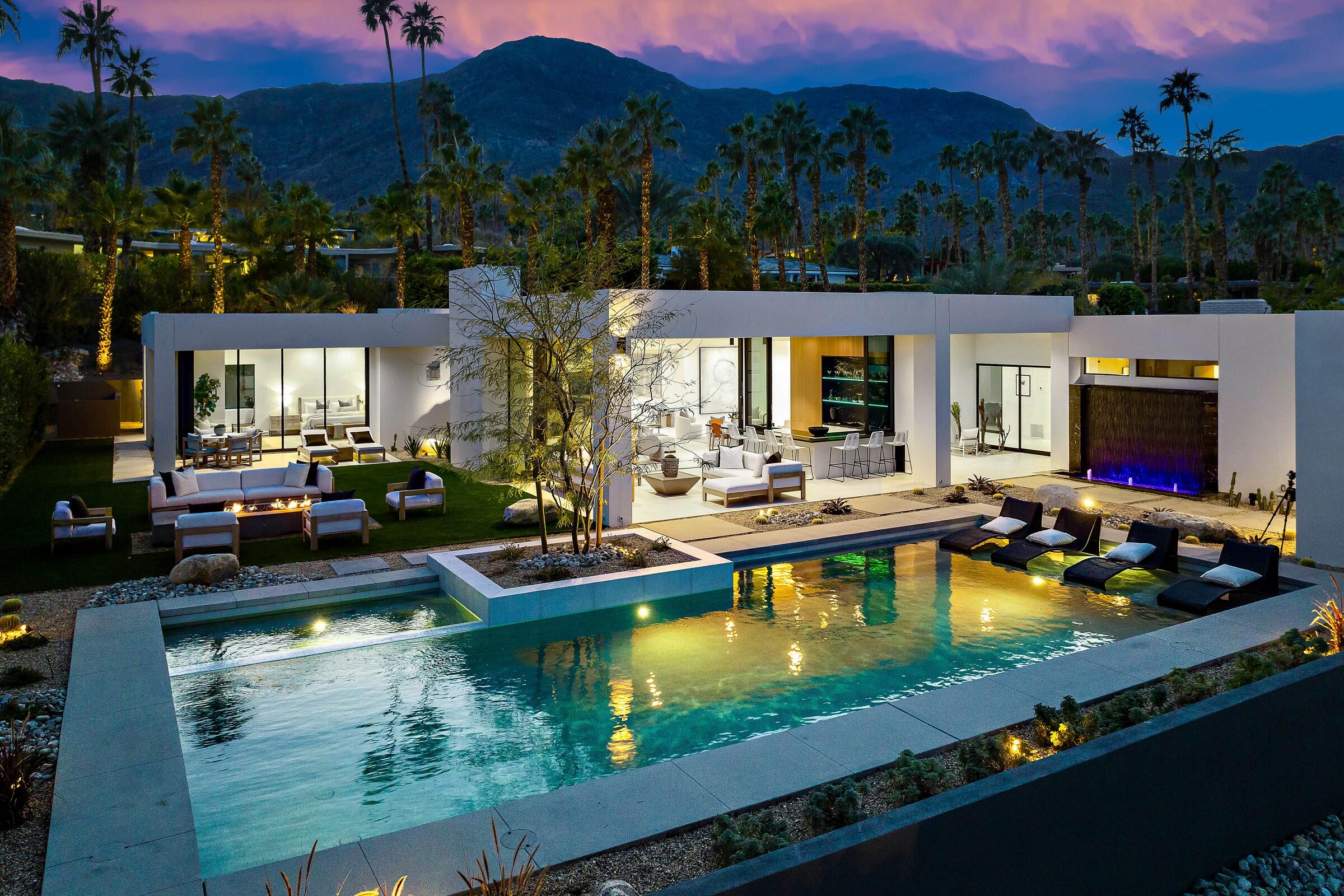 70345 Pecos Road Rancho Mirage, CA 92270 - Photo 70 of 72 a view of swimming pool with outdoor seating and yard