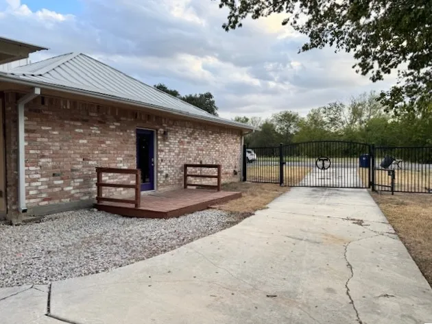 a house with a outdoor space