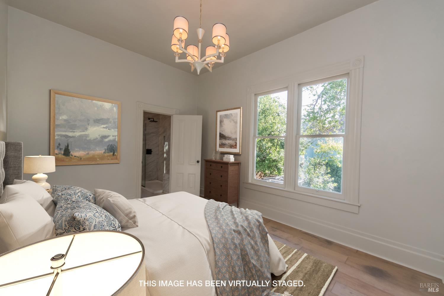 300 West 8th Street Santa Rosa, CA 95401 - Photo 11 of 39 Virtually staged upstairs primary bedroom