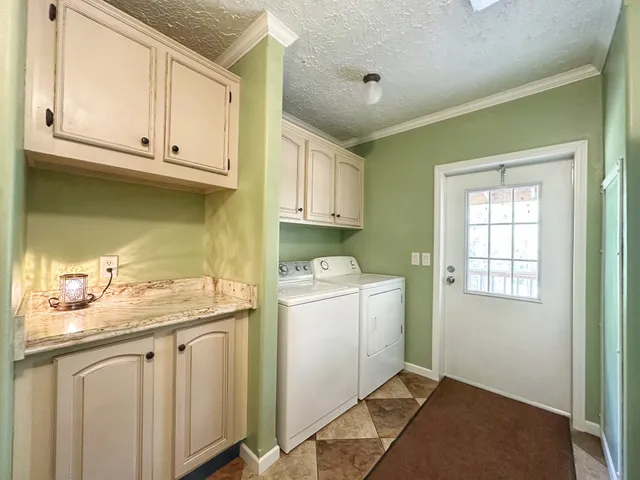 a swimming pool view with a outdoor space