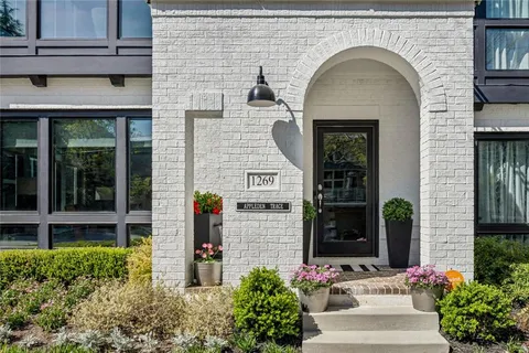 a front view of a house with outdoor