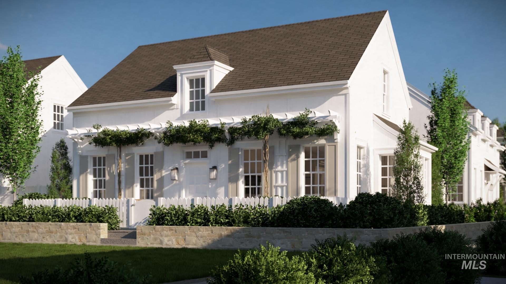 View of front of home with stucco siding