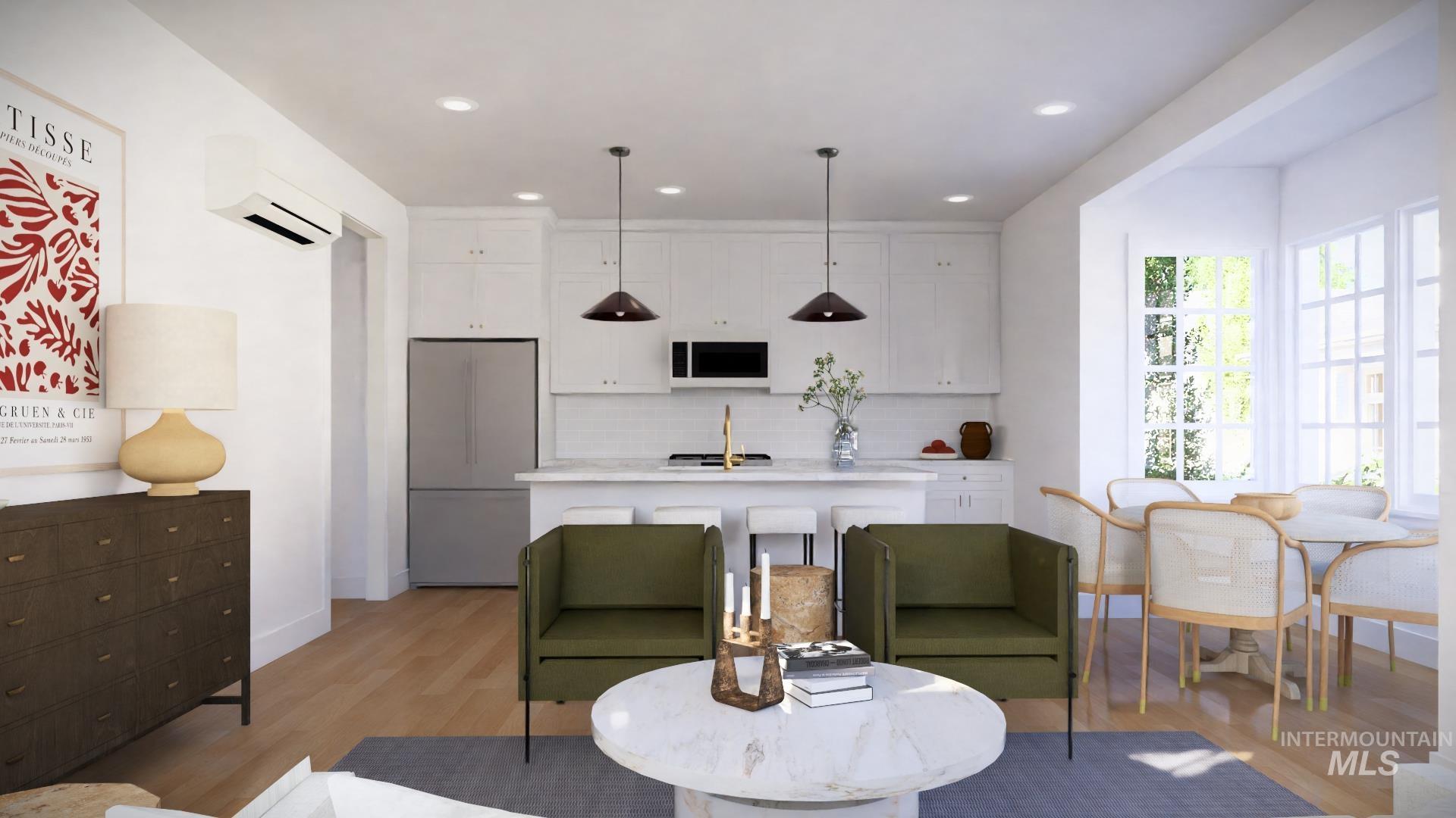 Tbd Tbd Primrose Court, Unit 5 Moscow, ID 83843 - Photo 3 of 20 Living room featuring light wood-style floors and recessed lighting