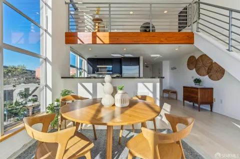 a bedroom with a bed and a closet