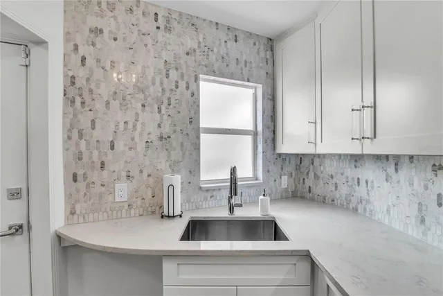 a close view of sink and tap