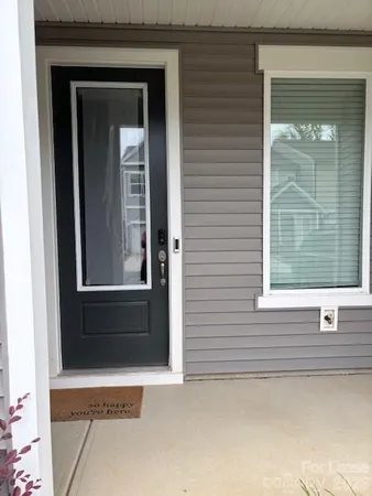 a view of front door of a house