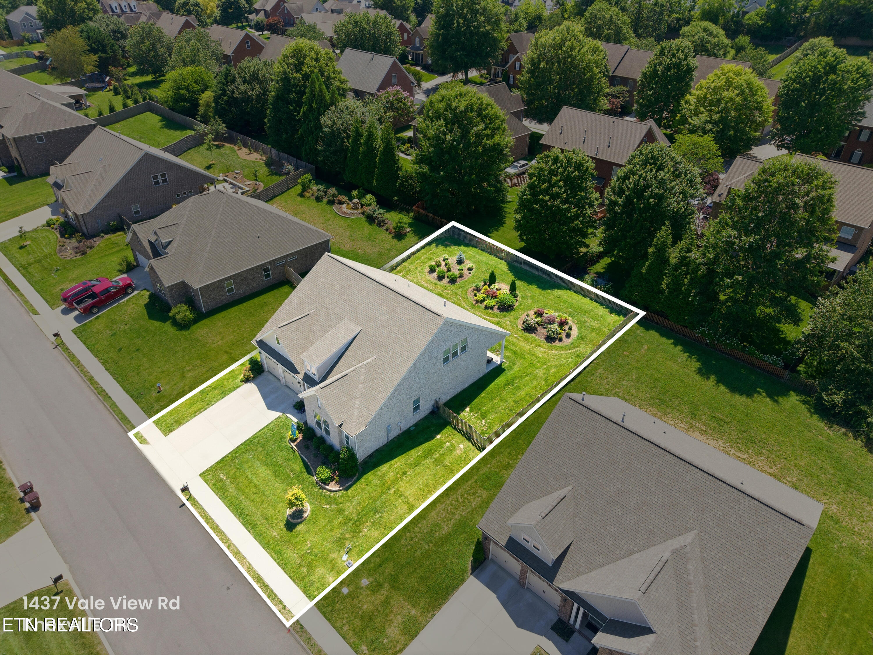 1437 Vale View Road Knoxville, TN 37922 - Photo 34 of 35 1437_Vale_View_Rd_0013 - Property Line