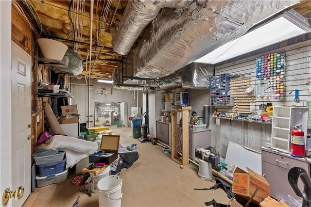 a view of storage and utility room