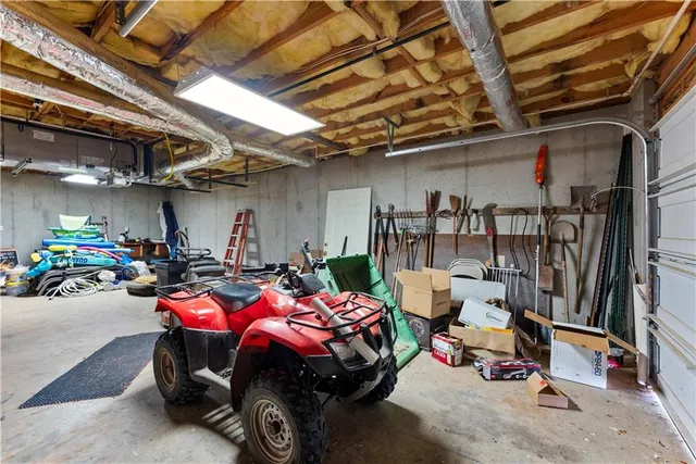 a view of a porch with wooden floor