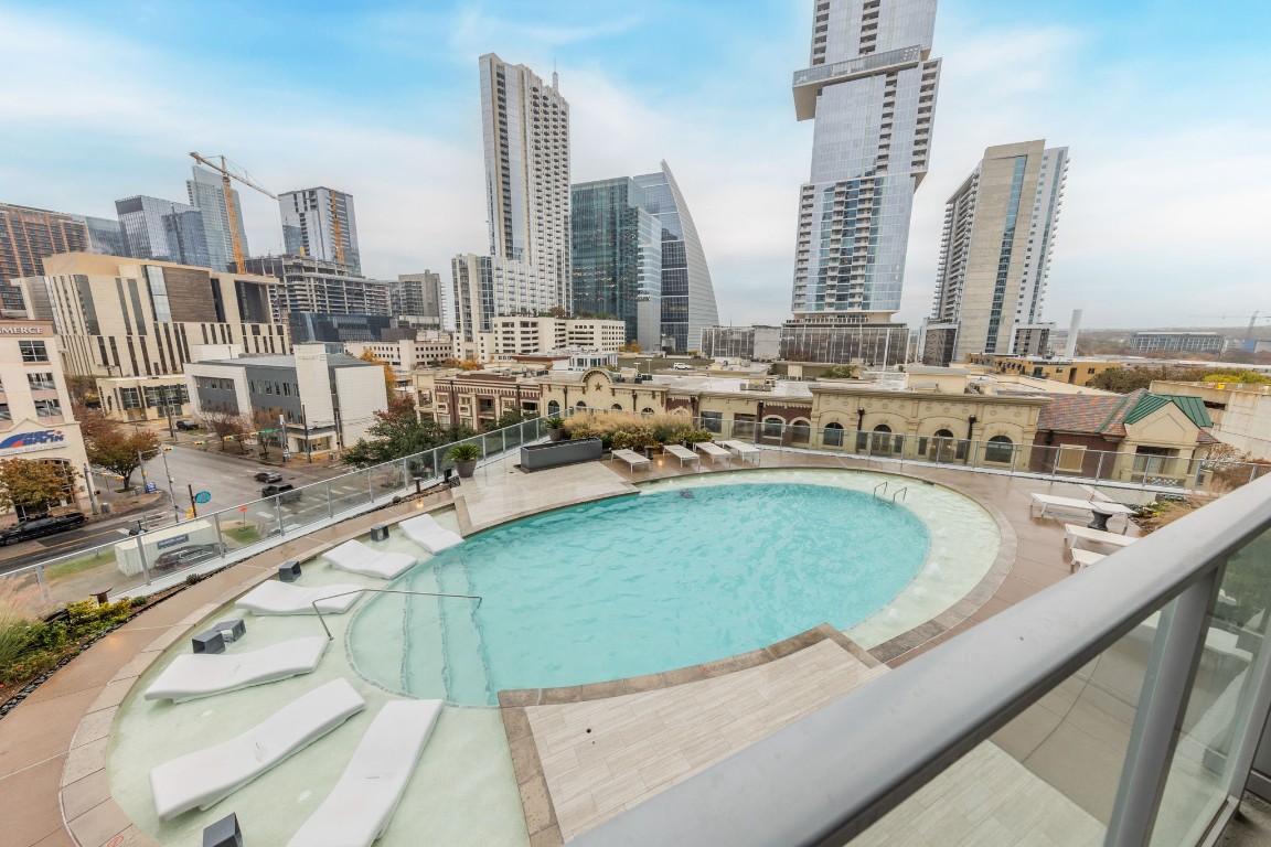 501 West Avenue, Unit 705 Austin, TX 78701 - Photo 16 of 33 a view of a swimming pool with outdoor space
