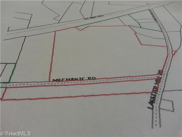 3558 Mechanic Road Asheboro, NC 27205 - Photo 14 of 16 Land. Tax Dept. plat of the 45 acres outlined in Red.