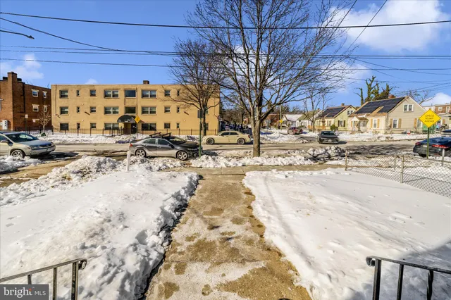 a view of a backyard of a house