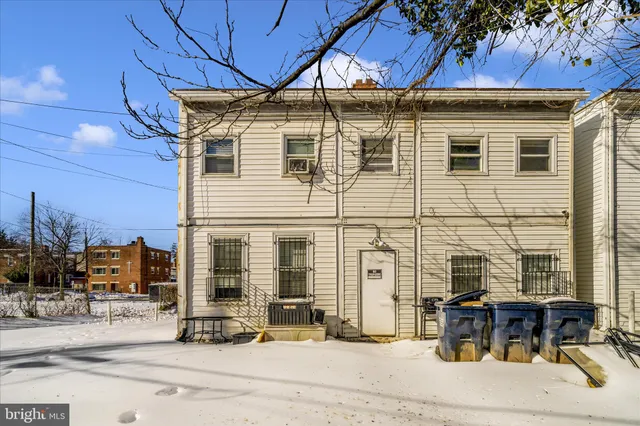 a front view of a building