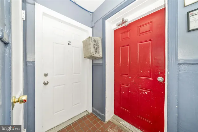 a view of an empty room and window