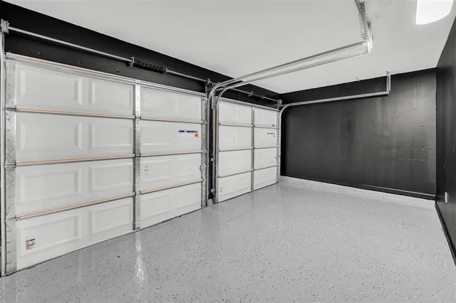 a view of an empty garage
