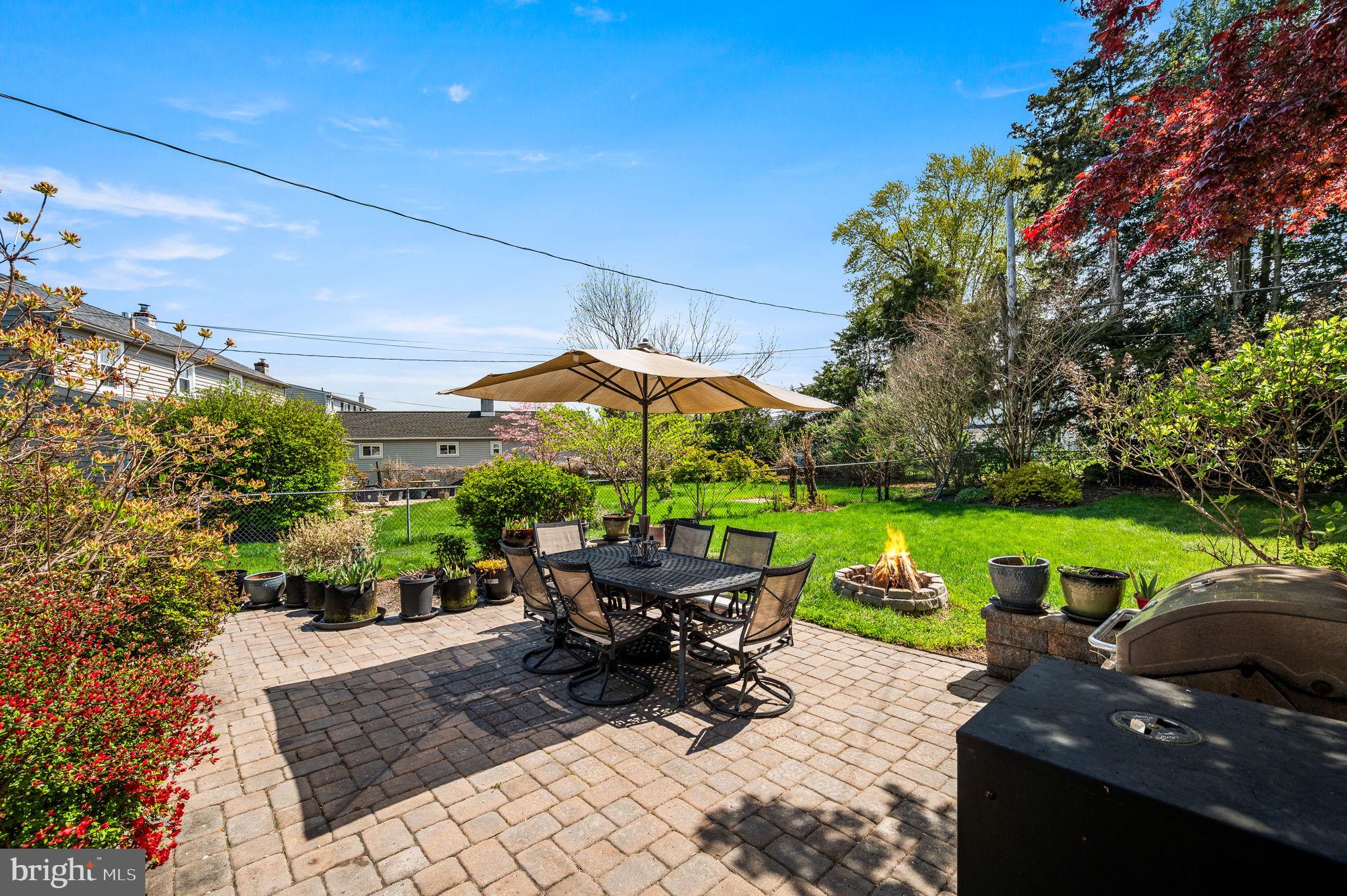 416 Preston Lane Hatboro, PA 19040 - Photo 21 of 24 a view of a table and chairs under an umbrella