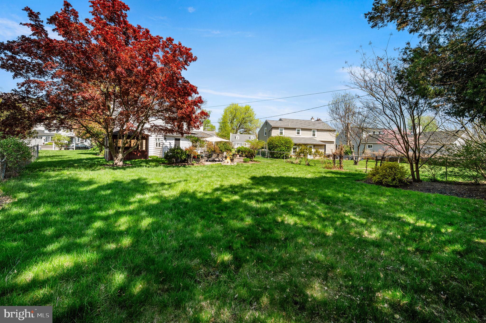 416 Preston Lane Hatboro, PA 19040 - Photo 23 of 24 a view of a yard with plants and large trees