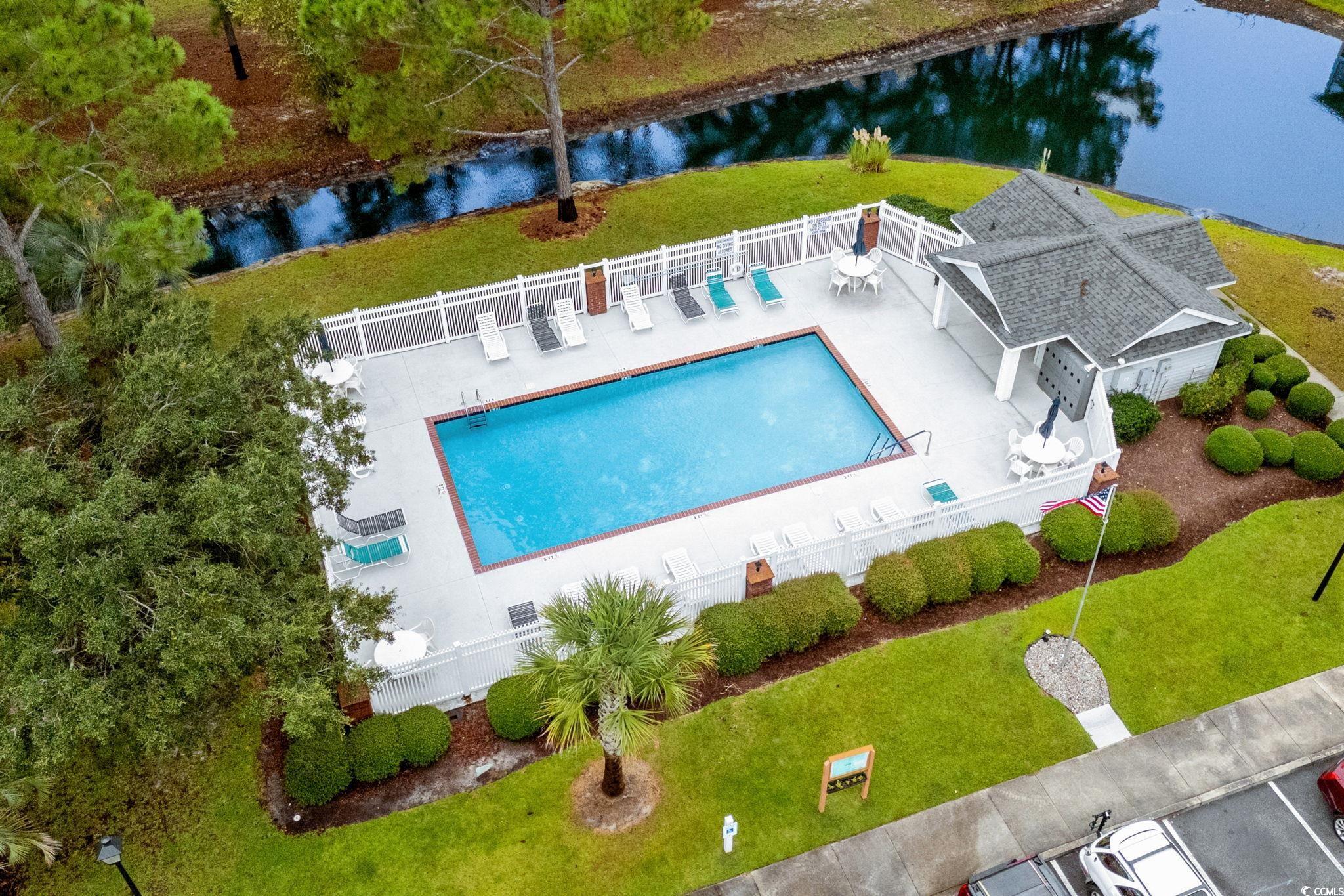 4849 Meadowsweet Drive, Unit 1606 Myrtle Beach, SC 29579 - Photo 28 of 36 Bird's eye view of a large body of water