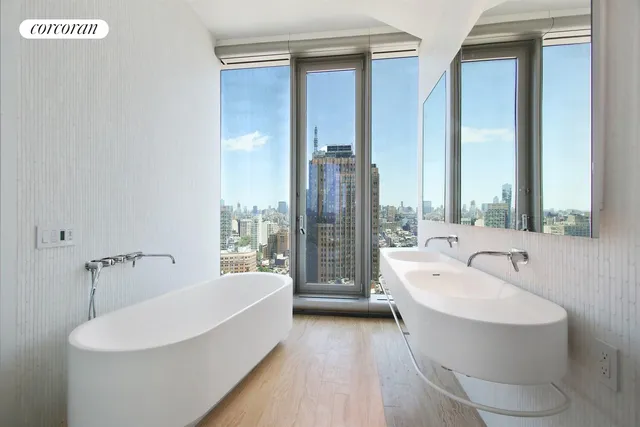 a view of city from a balcony