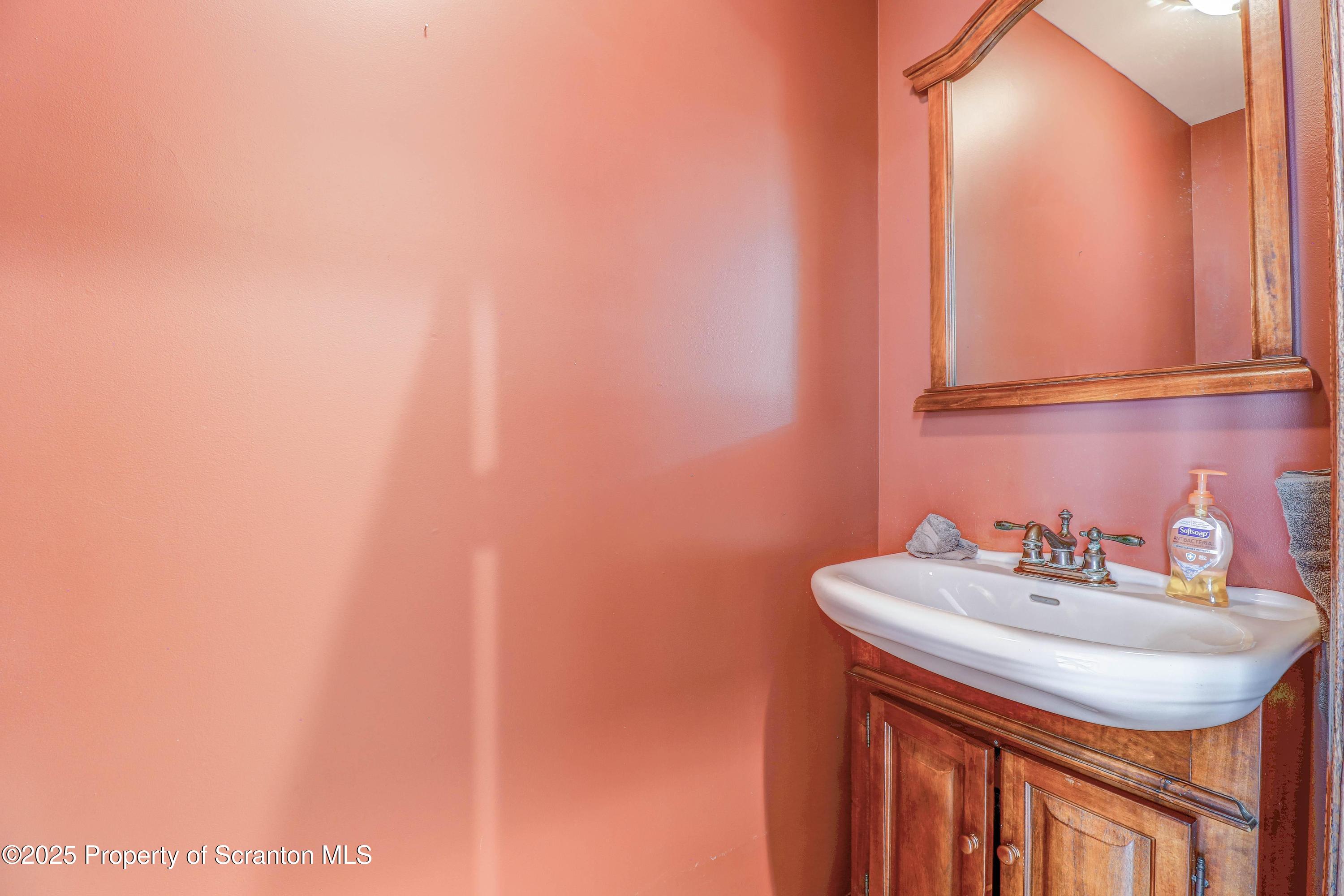 107 Ridgeview Drive Scranton, PA 18504 - Photo 23 of 48 a bathroom with a sink and a mirror