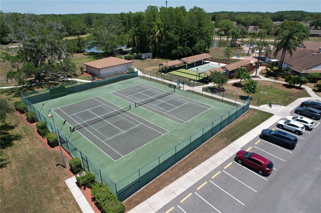 9319 Trowbridge Court New Port Richey, FL 34655 - Photo 75 of 78 an aerial view of a tennis ground