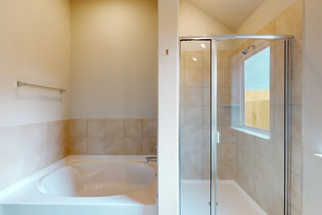 a view of small space with racks on the wall