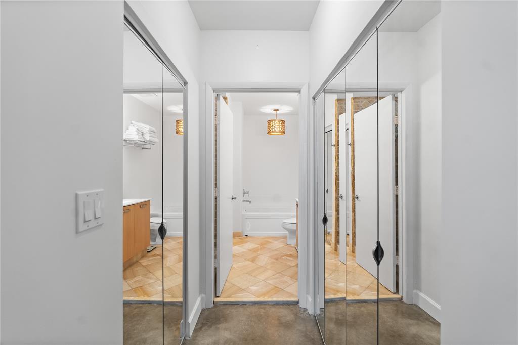 313 Northeast 2nd Street, Unit 405 Fort Lauderdale, FL 33301 - Photo 22 of 49 a view of a bathroom with a glass door shower