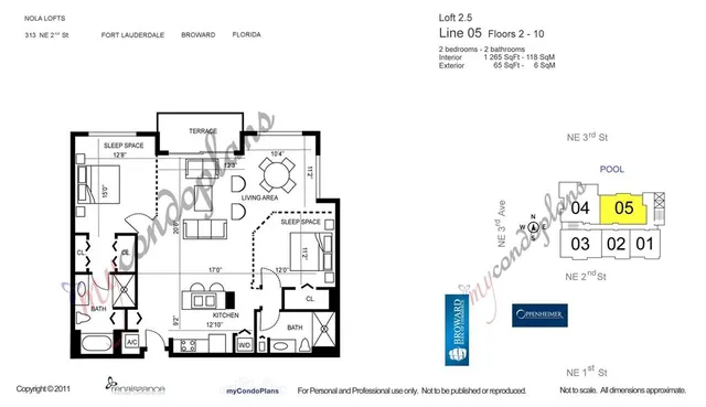 a view of a multi story building
