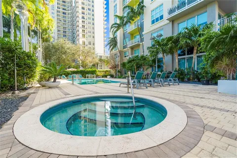 a view of swimming pool with a patio