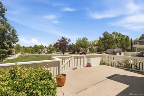 a view of a balcony with lake view