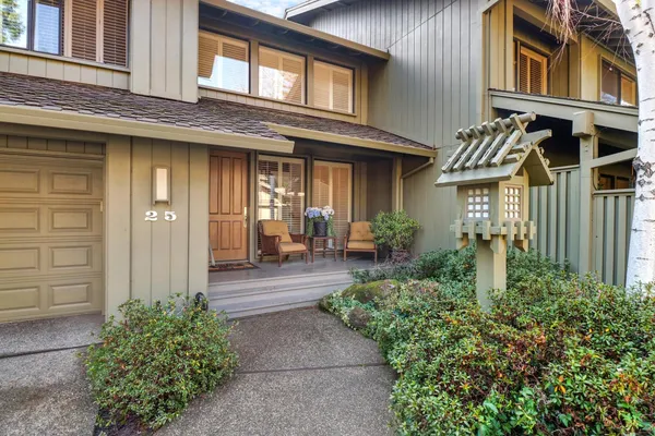 a front view of a house