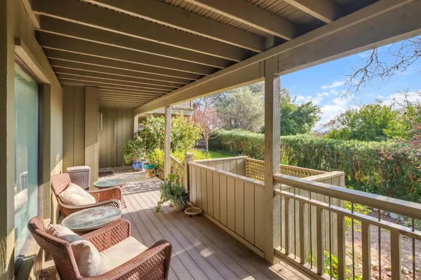 a outdoor space with patio couch and furniture
