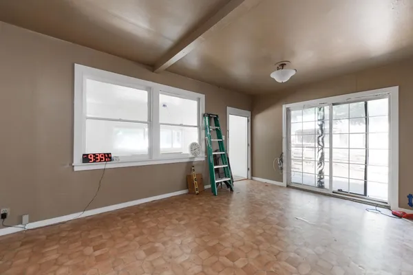 a view of workspace and window