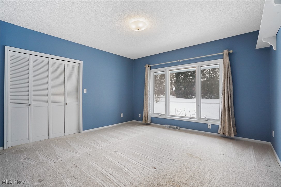 1094 San Raphael Drive Akron, OH 44333 - Photo 35 of 50 Unfurnished bedroom with light colored carpet, a textured ceiling, and a closet