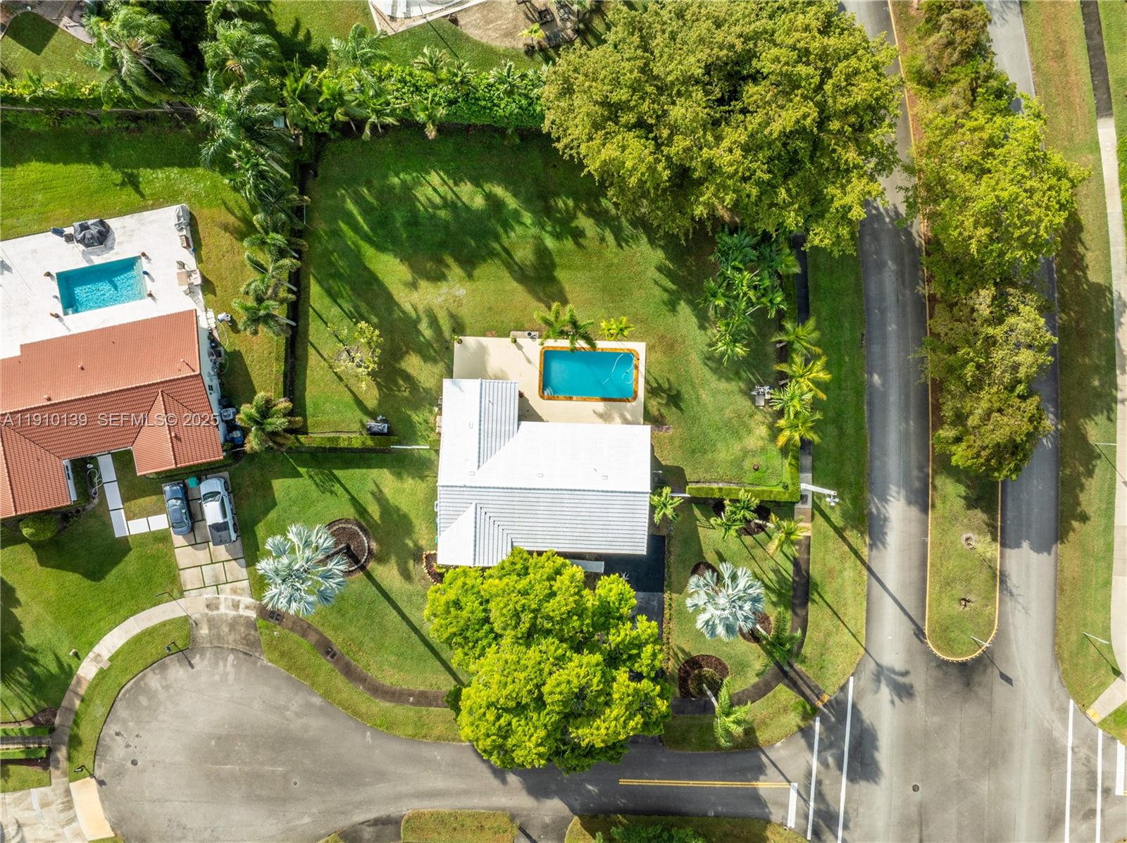 10320 Southwest 91st Street Miami, FL 33176 - Photo 4 of 30 an aerial view of a house with a yard basket ball court