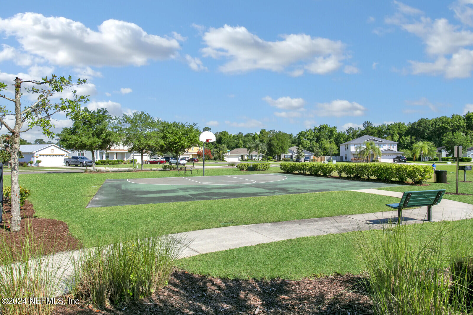 1184 Nochaway Drive St. Augustine, FL 32092 - Photo 37 of 39 a view of a big yard with a fountain