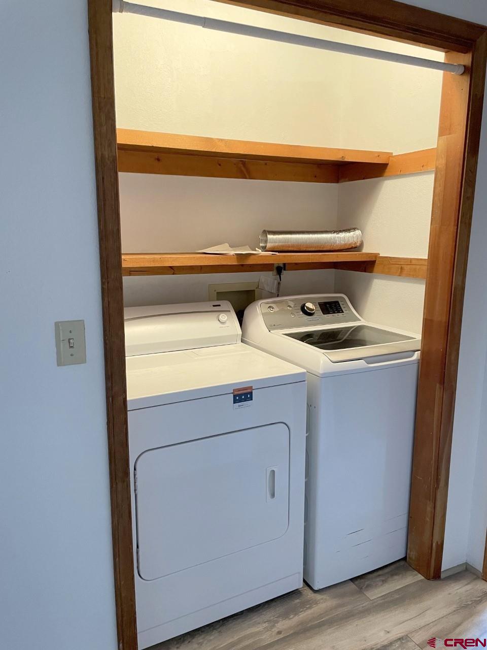 21566 Uintah Road Cedaredge, CO 81413 - Photo 20 of 33 a close view of laundry room with a washer and dryer