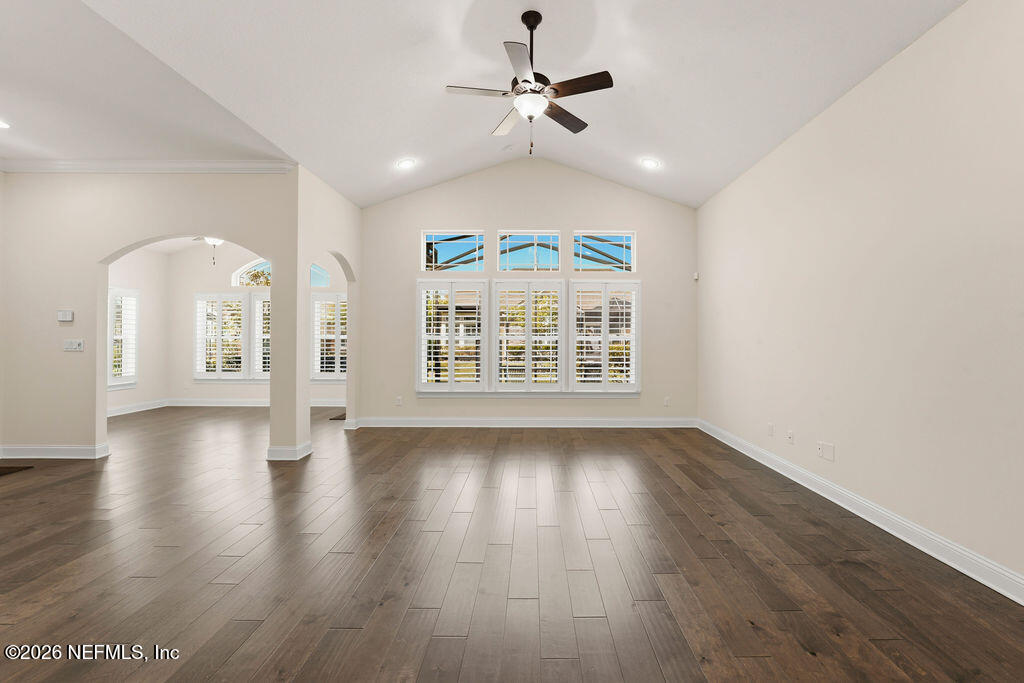 48 Ocale Court St. Augustine, FL 32084 - Photo 15 of 59 a view of an empty room with wooden floor and a window