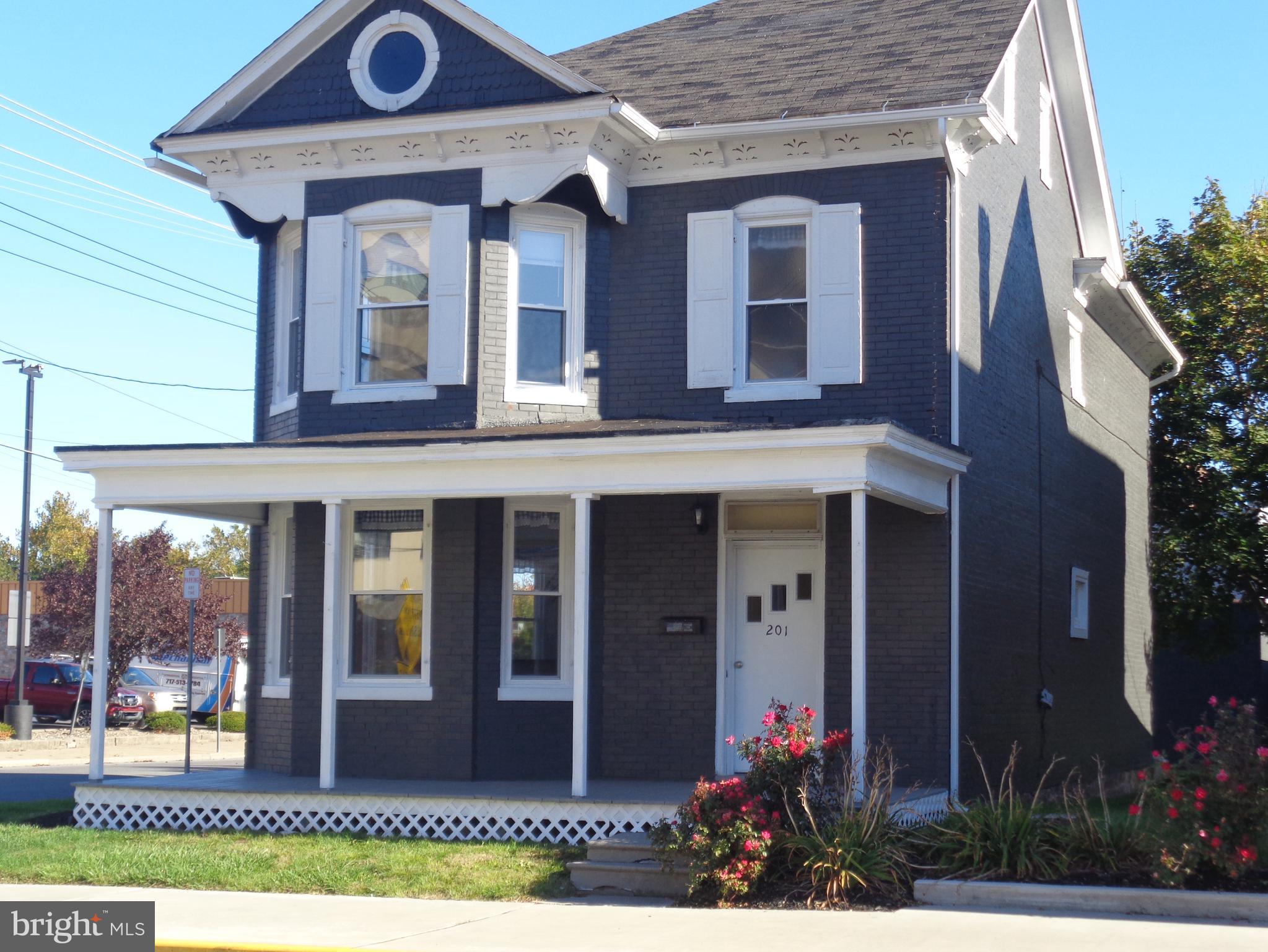 a front view of a house