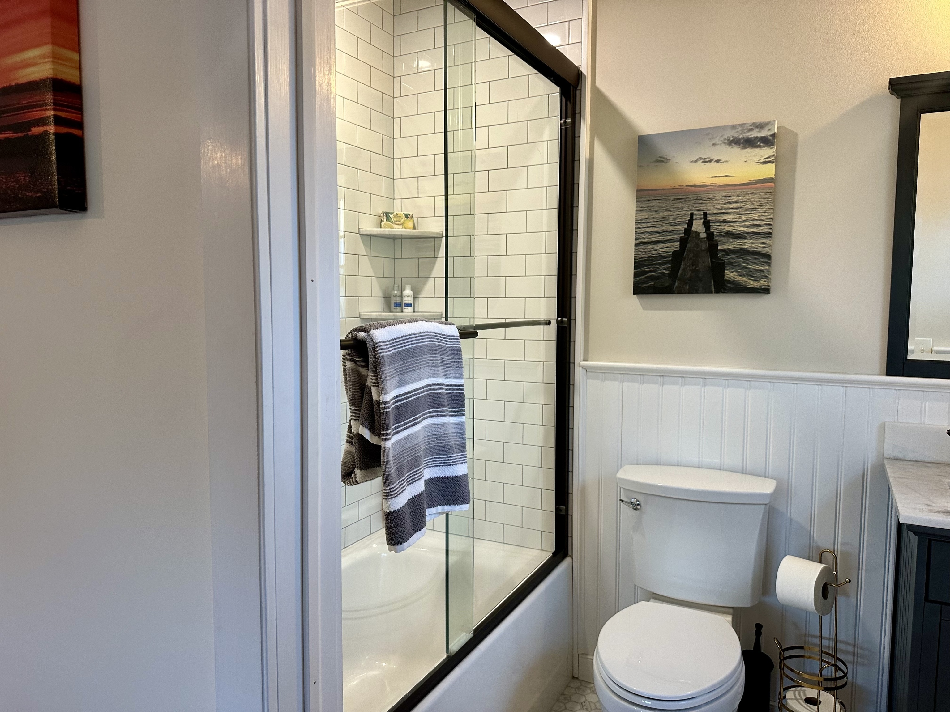 43 Pennywise Lane Old Saybrook, CT 06475 - Photo 26 of 31 a bathroom with a toilet and a shower