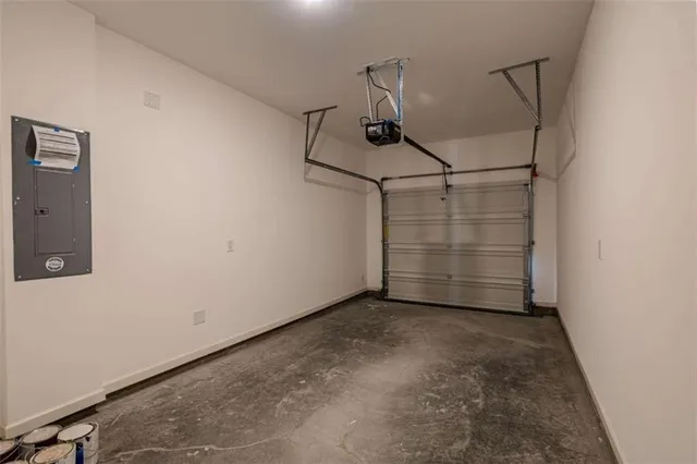 a view of storage and utility room with empty racks