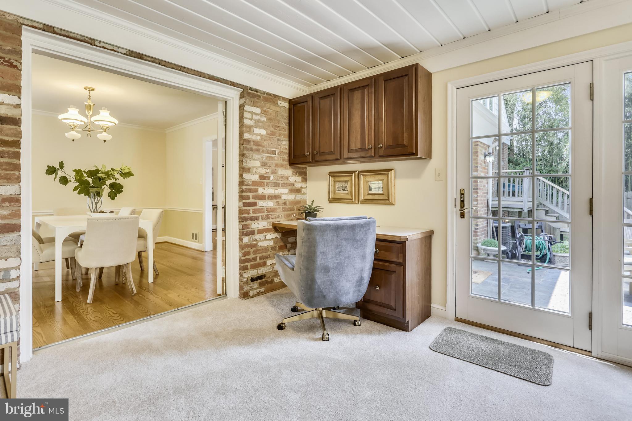 5905 Lenox Road Bethesda, MD 20817 - Photo 14 of 50 Study off dining room open to rear patio