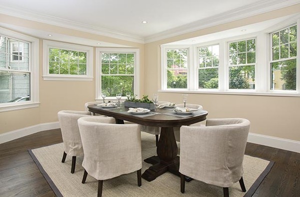 85 Dean Road Brookline, MA 02445 - Photo 5 of 12 a view of a dining room with furniture and window