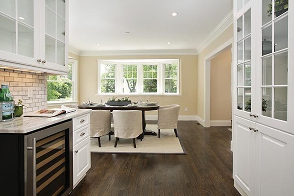 85 Dean Road Brookline, MA 02445 - Photo 6 of 12 a view of a kitchen with granite countertop a sink and a stove top oven